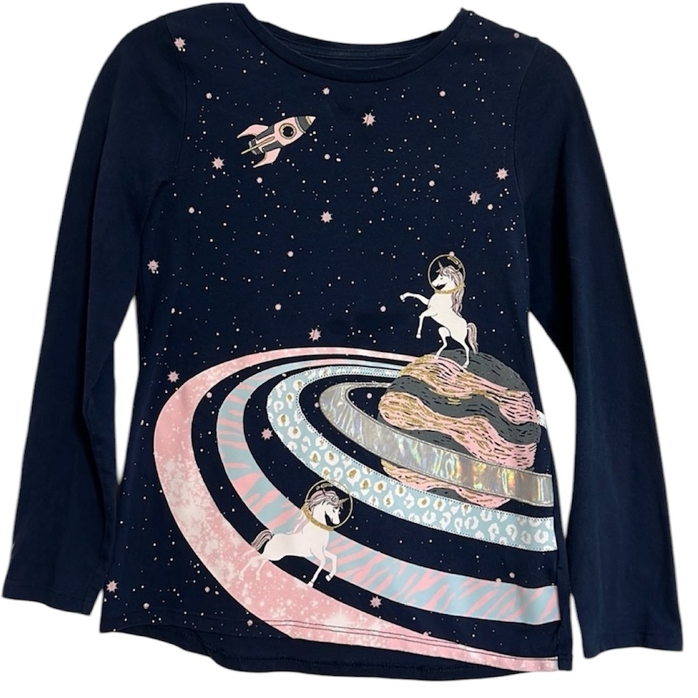 Wonder Nation Kids Long Sleeve Tshirt, Size M (7/8)